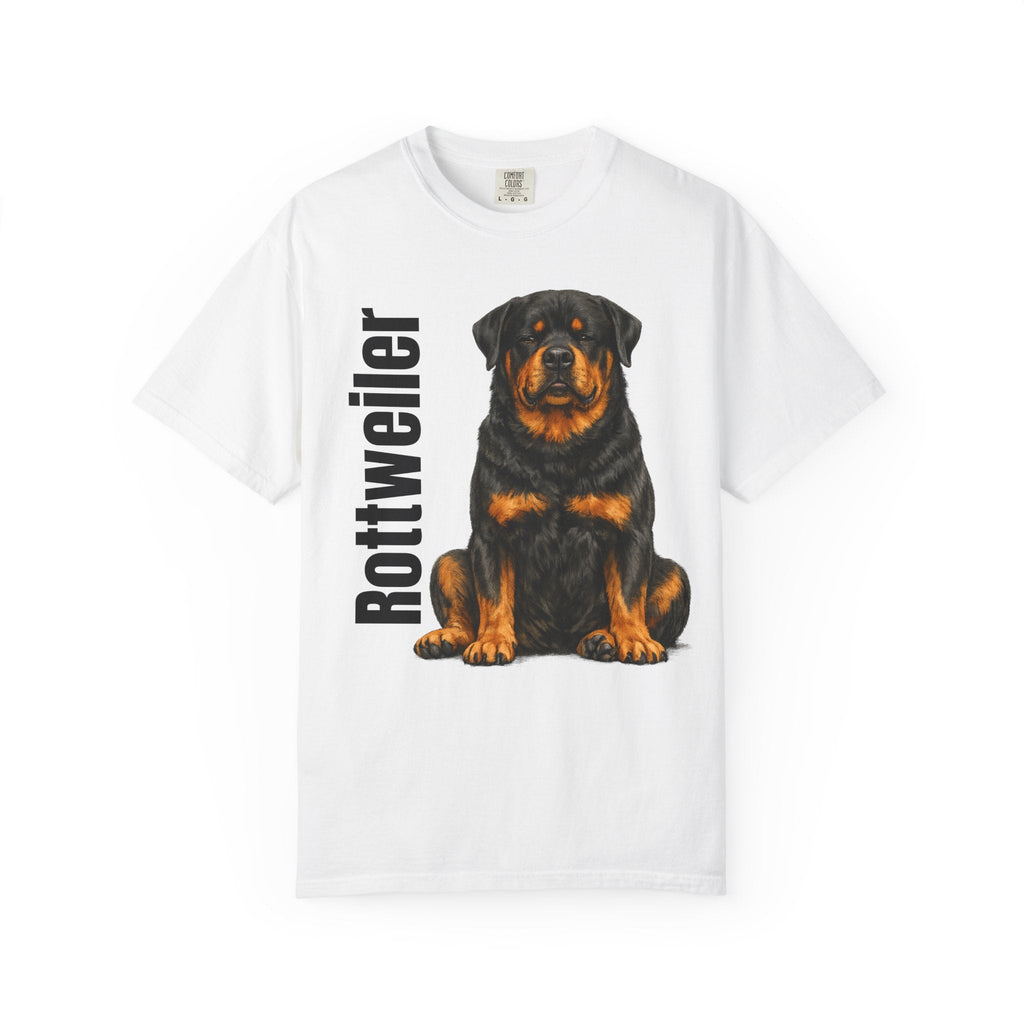 Rottweiler Dog Illustration T-shirt | Rottie Breed Tee, Pet Owner Shirt - TooEasy Gear