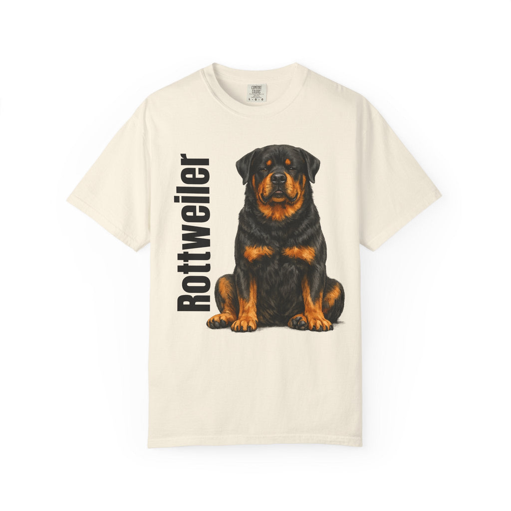 Rottweiler Dog Illustration T-shirt | Rottie Breed Tee, Pet Owner Shirt - TooEasy Gear